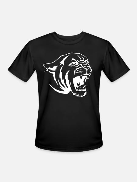 Cougar Tiger Face - Men's Moisture Wicking Performance T-Shirt - black