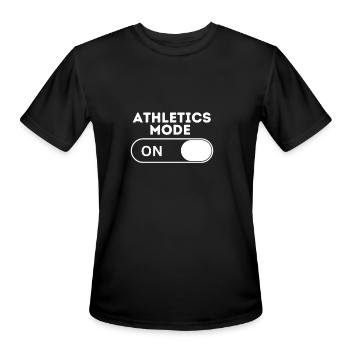 Athletics Mode - Men's Moisture Wicking Performance T-Shirt - black - Front - Jackson (183cm)