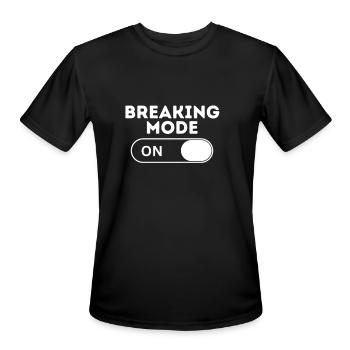 Breaking Mode - Men's Moisture Wicking Performance T-Shirt - black - Front - Jackson (183cm)