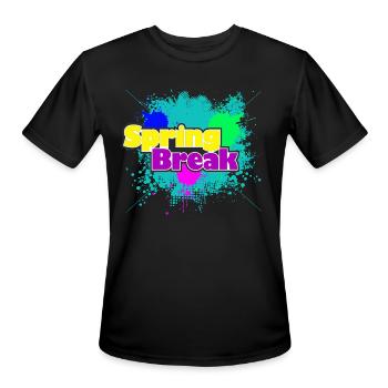 SPRING BREAK - Men's Moisture Wicking Performance T-Shirt - black - Front - Jackson (183cm)