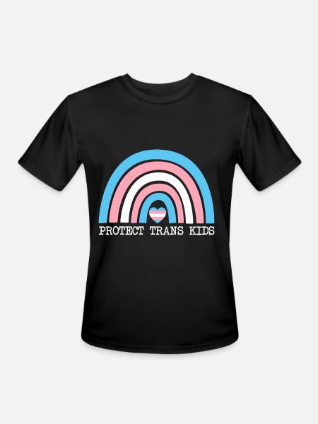 Protect Trans Kids - Men's Moisture Wicking Performance T-Shirt - black