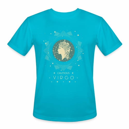 Zodiac sign Cautious Virgo August September - Men's Moisture Wicking Performance T-Shirt