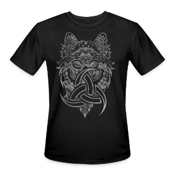 Horn of Odin - Men's Moisture Wicking Performance T-Shirt - black - Front - Jackson (183cm)