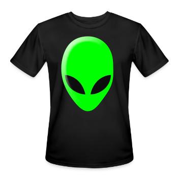 alien - Men's Moisture Wicking Performance T-Shirt - black - Front - Jackson (183cm)