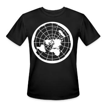 World Maps World Map World Ball World Tour - Men's Moisture Wicking Performance T-Shirt - black - Front - Jackson (183cm)