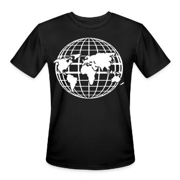 World Cards World Gay World Course - Men's Moisture Wicking Performance T-Shirt - black - Front - Jackson (183cm)