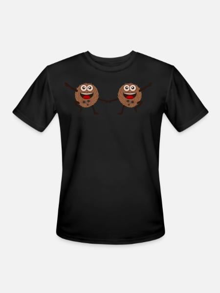 Coconut Boogie Woogie Coconuts - Men's Moisture Wicking Performance T-Shirt - black