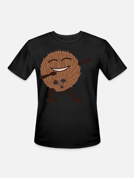 Coconut Dances Coconuts - Men's Moisture Wicking Performance T-Shirt - black