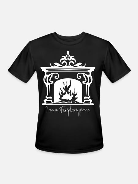 Oven Nice Fireplace Firewood - Men's Moisture Wicking Performance T-Shirt - black