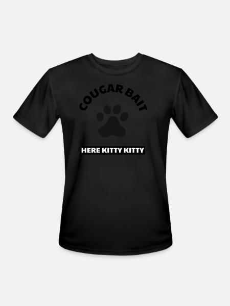 Cougar bait t shirt - Men's Moisture Wicking Performance T-Shirt - black