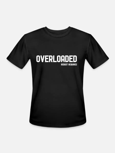 OVERLOADED - Men's Moisture Wicking Performance T-Shirt - black