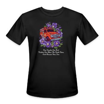 Firefighter Our Trucks Are Red - Men's Moisture Wicking Performance T-Shirt - black - Front - Jackson (183cm)