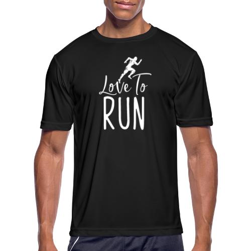 Love to run - Men's Moisture Wicking Performance T-Shirt