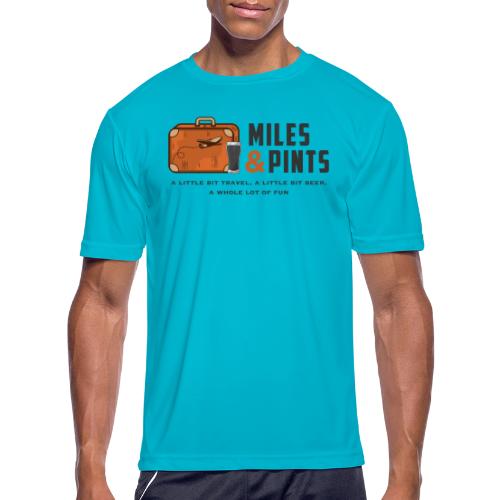 A Little Bit Miles & Pints - Men's Moisture Wicking Performance T-Shirt