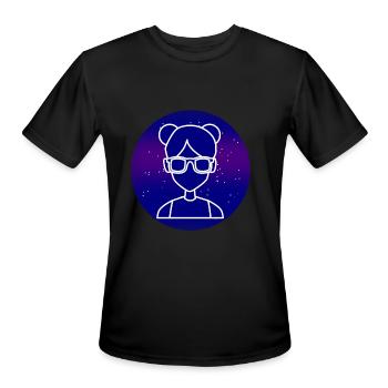 Univers Nerd - T-Shirt Performance pour hommes - noir - Devant - Jackson (183cm)