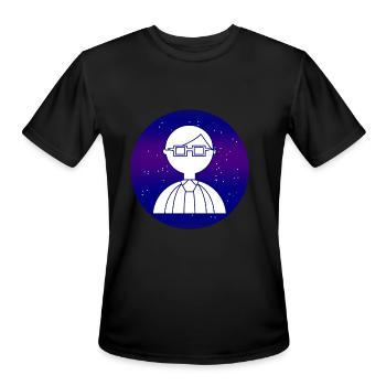Univers Nerd - T-Shirt Performance pour hommes - noir - Devant - Jackson (183cm)