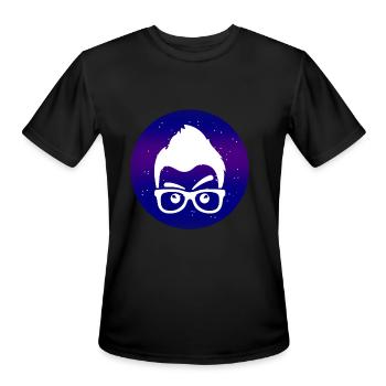 Univers Nerd - T-Shirt Performance pour hommes - noir - Devant - Jackson (183cm)