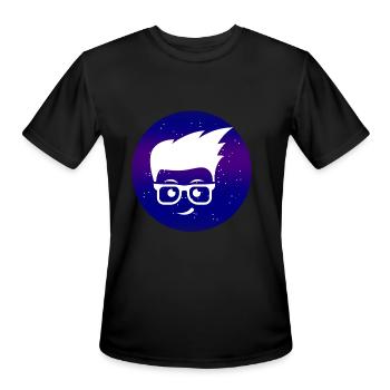 Univers Nerd - T-Shirt Performance pour hommes - noir - Devant - Jackson (183cm)