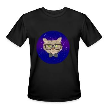 Univers Nerd - T-Shirt Performance pour hommes - noir - Devant - Jackson (183cm)