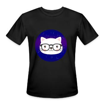 Univers Nerd - T-Shirt Performance pour hommes - noir - Devant - Jackson (183cm)