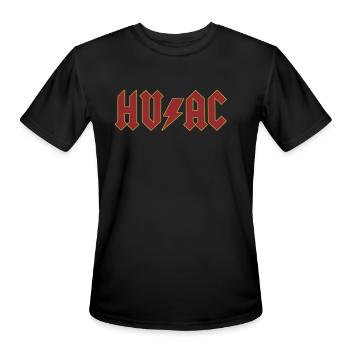 HVAC - Men's Moisture Wicking Performance T-Shirt - black - Front - Jackson (183cm)