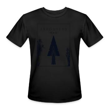 Arrowhead Chinese Hanzi Artifact Rocks Arrowhead - Men's Moisture Wicking Performance T-Shirt - black - Front - Jackson (183cm)