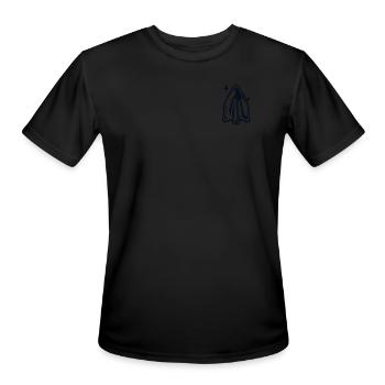 Arrowhead Logo Emblem Flint Artifact Arrowhead - Men's Moisture Wicking Performance T-Shirt - black - Front - Jackson (183cm)