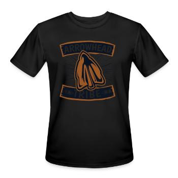 Arrowhead Tribe Rocks Flint Artifact Arrowhead - Men's Moisture Wicking Performance T-Shirt - black - Front - Jackson (183cm)