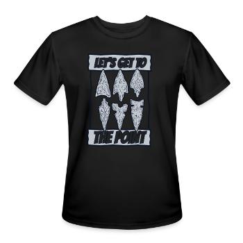 Let's Go To The Point Artifact Rocks Arrowhead - Men's Moisture Wicking Performance T-Shirt - black - Front - Jackson (183cm)