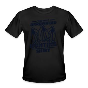 This Is My Arrowhead Hunting Clothing Arrowhead - Men's Moisture Wicking Performance T-Shirt - black - Front - Jackson (183cm)
