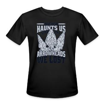Like The Arrowheads We Lost Rocks Flint Arrowhead - Men's Moisture Wicking Performance T-Shirt - black - Front - Jackson (183cm)