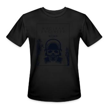Nuclear Engineer Chinese Hanzi Energy Nuclear - Men's Moisture Wicking Performance T-Shirt - black - Front - Jackson (183cm)
