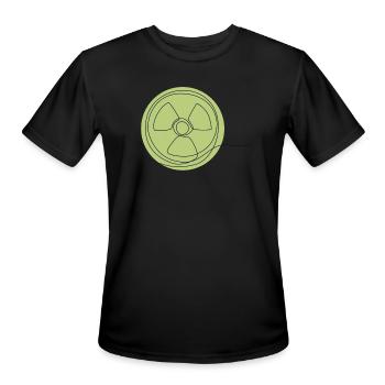 Lineart Energy Uranium Nuclear Power Plant - Men's Moisture Wicking Performance T-Shirt - black - Front - Jackson (183cm)