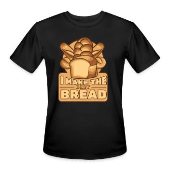 I Make The Best Bread Bread Maker Bread Dough - Men's Moisture Wicking Performance T-Shirt - black - Front - Jackson (183cm)