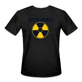 Nuclear Engineer Uranium Energy Nuclear Engineer - Men's Moisture Wicking Performance T-Shirt - black - Front - Jackson (183cm)