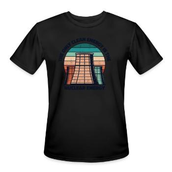 The Only Clean Energey Is Nuclear Energy Nuclear - Men's Moisture Wicking Performance T-Shirt - black - Front - Jackson (183cm)