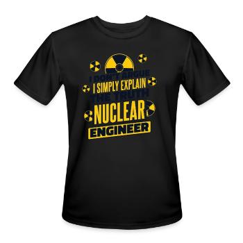 I Simply Explain The Truth Energy Uranium Nuclear - Men's Moisture Wicking Performance T-Shirt - black - Front - Jackson (183cm)