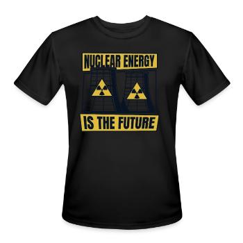 Nuclear Energy Is The Future Energy Uranium - Men's Moisture Wicking Performance T-Shirt - black - Front - Jackson (183cm)