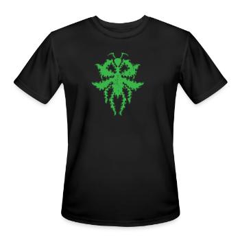 Pattern in Mantis Form - Men's Moisture Wicking Performance T-Shirt - black - Front - Jackson (183cm)