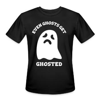 Ghosted Ghost - Men's Moisture Wicking Performance T-Shirt - black - Front - Jackson (183cm)