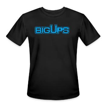 Big Ups - Men's Moisture Wicking Performance T-Shirt - black - Front - Jackson (183cm)