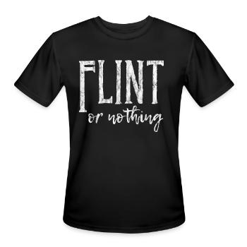 Flint Or Nothing 3 - Men's Moisture Wicking Performance T-Shirt - black - Front - Jackson (183cm)