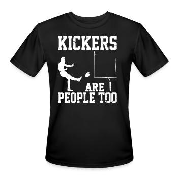 Kickers Are People Too 31 - Men's Moisture Wicking Performance T-Shirt - black - Front - Jackson (183cm)