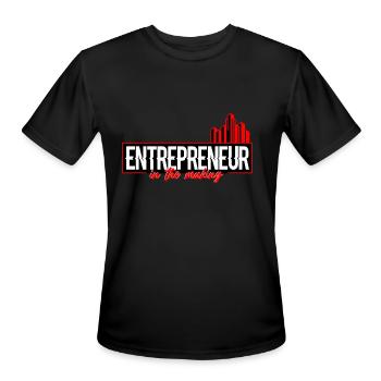 Entrepreneur In The Making - Men's Moisture Wicking Performance T-Shirt - black - Front - Jackson (183cm)