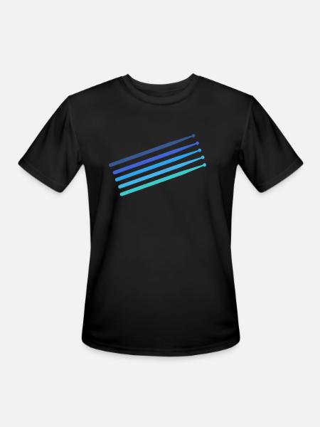 Drumsticks - Men's Moisture Wicking Performance T-Shirt - black