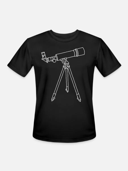 Telescope - Men's Moisture Wicking Performance T-Shirt - black