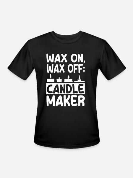 Candle Making - Men's Moisture Wicking Performance T-Shirt - black