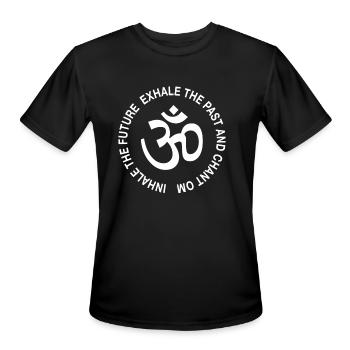 Great Om Aum Mantra Gift - Men's Moisture Wicking Performance T-Shirt - black - Front - Jackson (183cm)