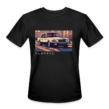 Classic car - Men's Moisture Wicking Performance T-Shirt - black - Front - Jackson (183cm)
