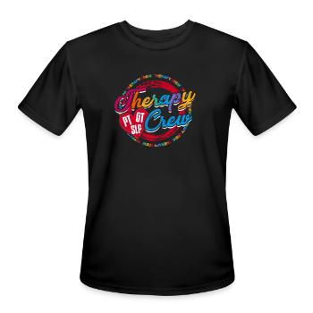 Therapy Crew PT OT SLP - ot therapy team - Men's Moisture Wicking Performance T-Shirt - black - Front - Jackson (183cm)
